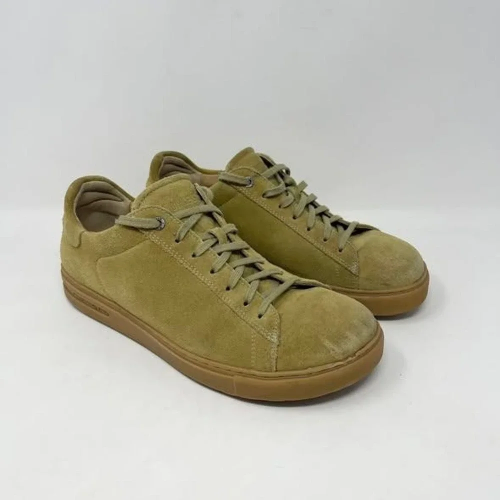 Birkenstock Bend Low Casual‎ Sneakers Mens 43L 10.5 Faded Khaki Suede Footbed
